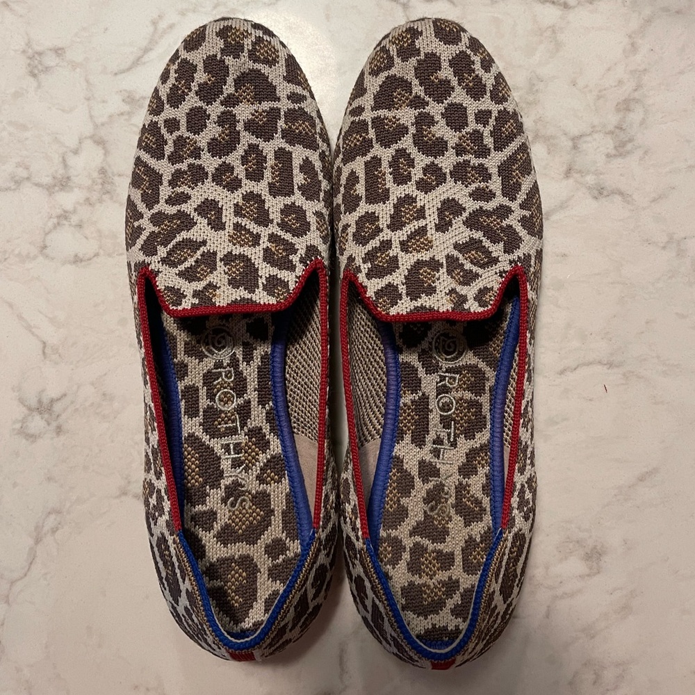 Rothy’s Loafer Size 9 - Mocha Spot - Retired RARE Animal Print